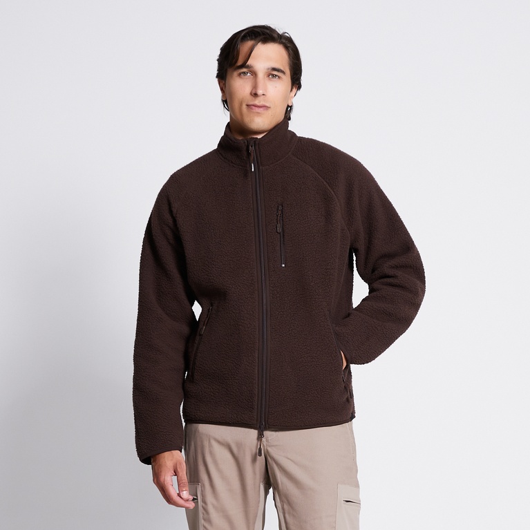 Pile jacket "Vallen 2.0"  Dark Brown